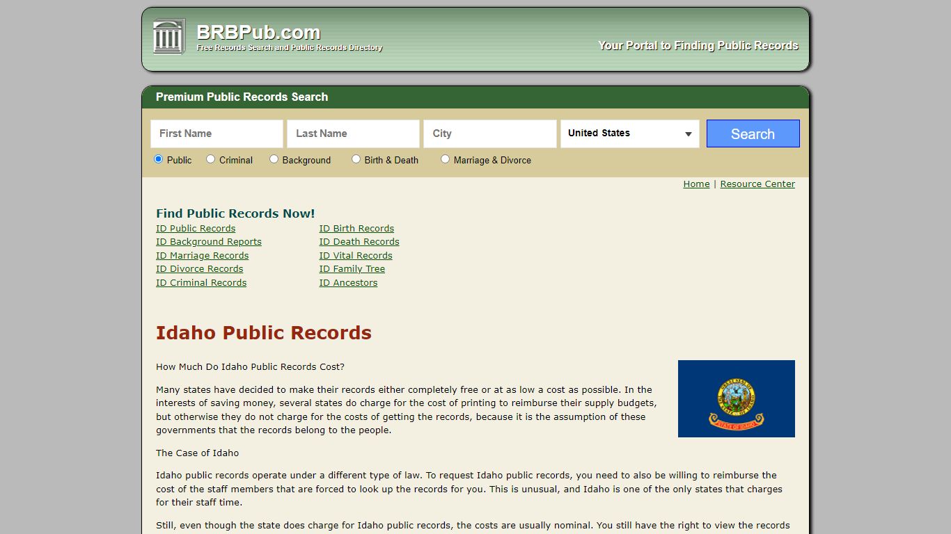 Free Idaho Public Records | Search Criminal and Civil Court Records ...